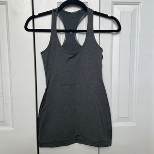 Grey Lululemon athletic tank top